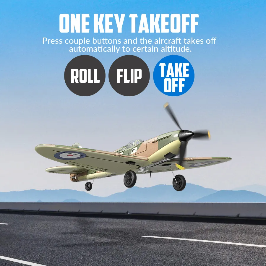 Spitfire Gyro 4-Kanals 400mm RTF - 6
