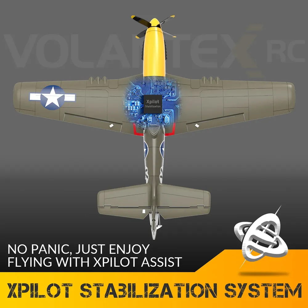 P51D Mustang Borstlös 500mm RTF - 6