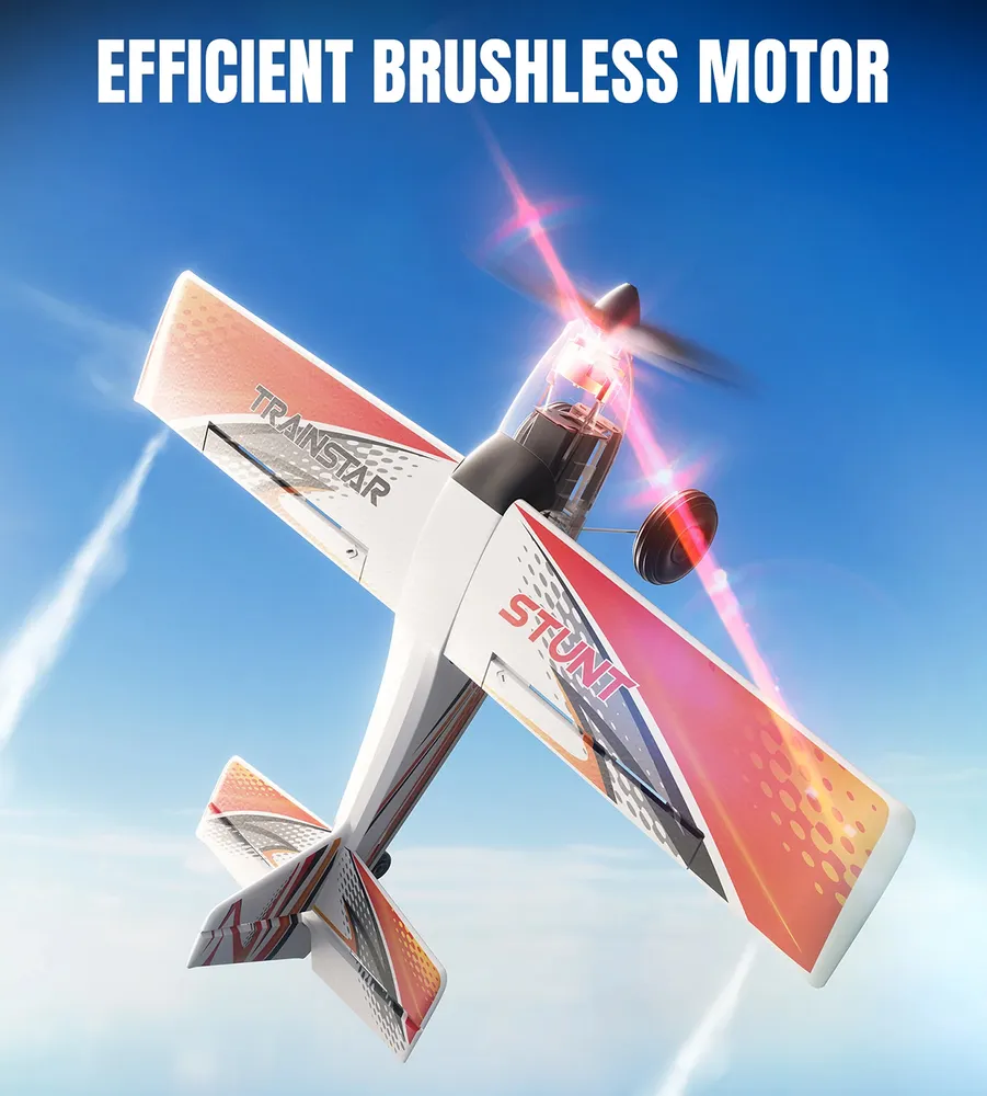 Trainstar Stunt Gyro Borstlös 500mm RTF Röd - 6