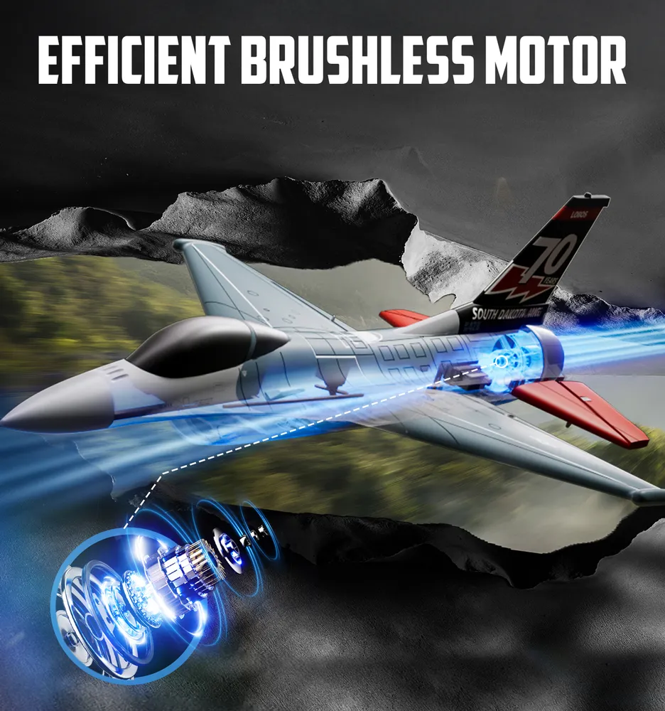 F16 Fighting Falcon Gyro Borstlös 4-Kanals 300mm RTF - 6