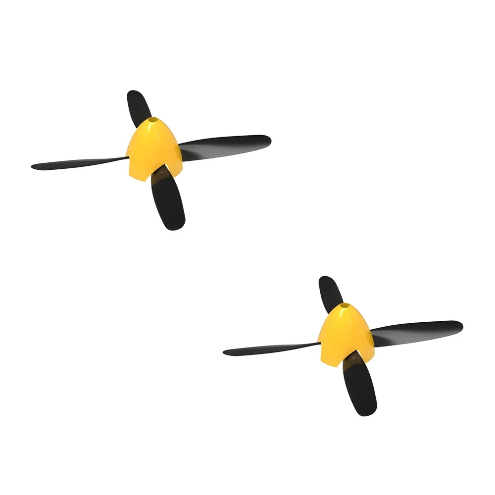 Propeller Komplett Set 4-bladig P51D 500mm (2)