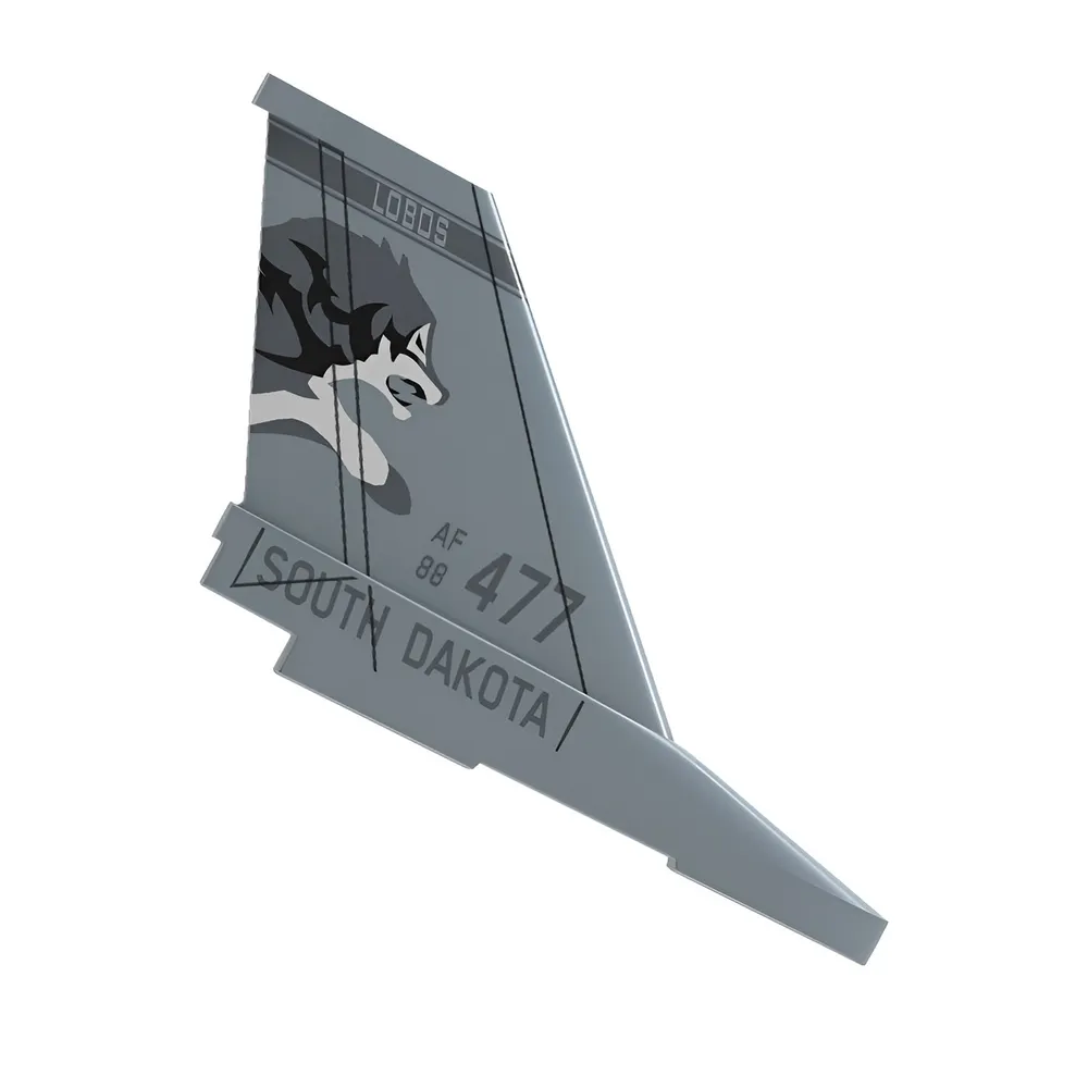 Stjärtfena F16 Borstad 340mm - 2