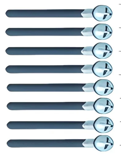 Phillips Halv-Gängad Skruv M3x15mm (8) - 2