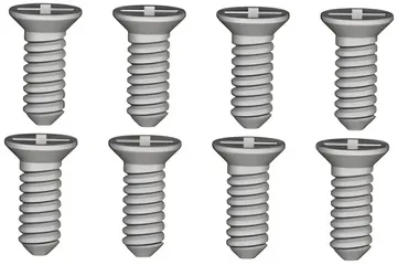 Phillips Försänkt Skruv 1.7x4.5mm (8)