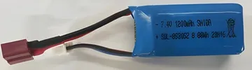 Batteri Lithium 7.4V 1100mAh T-Plug
