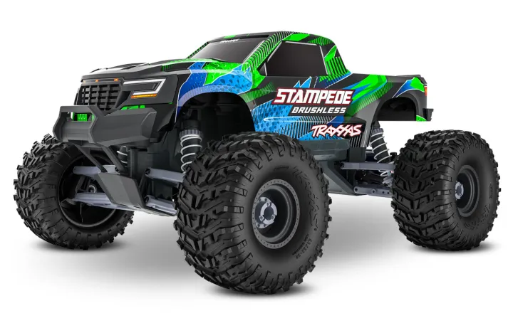 Stampede 2WD 1/10 HD VX3 BL 3S RTR Grön