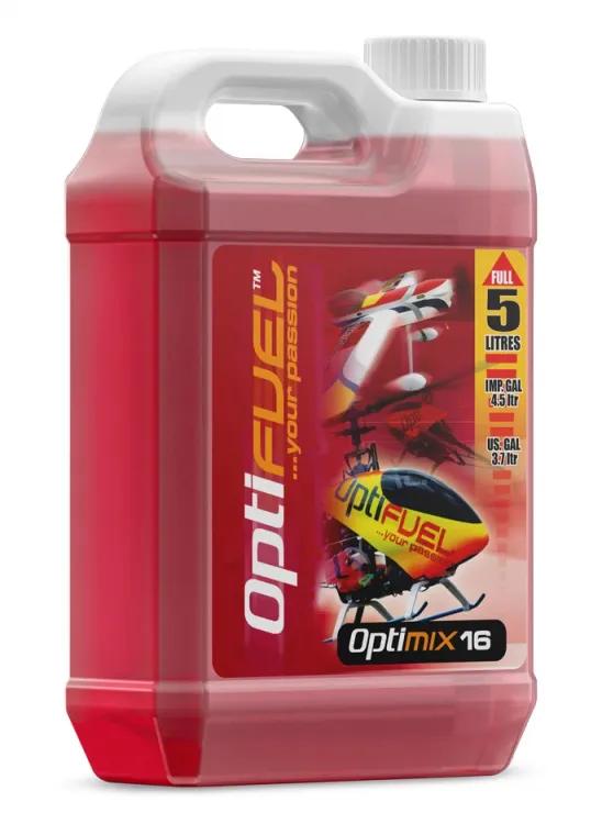 Optimix Bränsle 16% Nitro, 18% Klotz oil 5L lämplig för Heli - 2