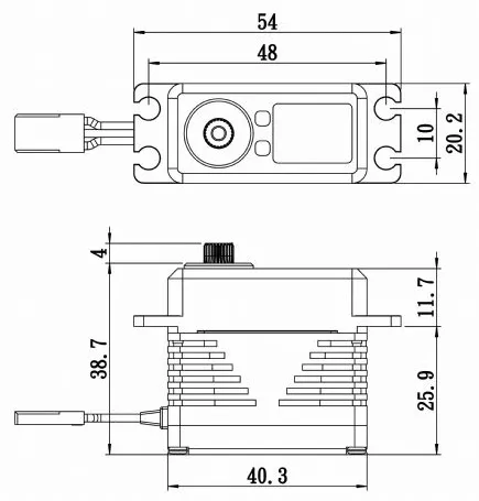 SB-2295SG Servo 32Kg 0,06s HV Alu Brushless - 6