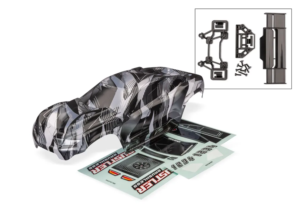Traxxas Kaross Rustler 2WD ProGraphix Clipless Komplett - 3