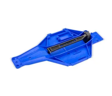 Traxxas Chassi LCG Bottenplatta Blå Slash 2WD