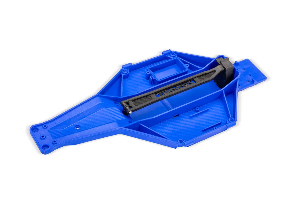 Traxxas Chassi LCG Bottenplatta Blå Slash 2WD - 2