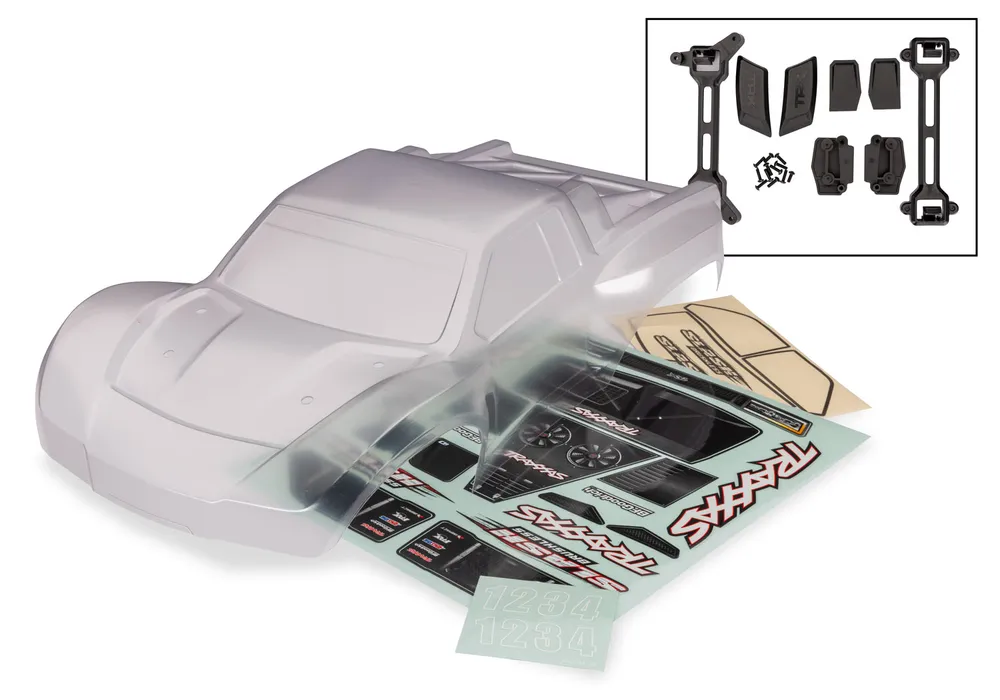 Traxxas Kaross Slash 2WD Omålad HD Clipless Komplett - 3