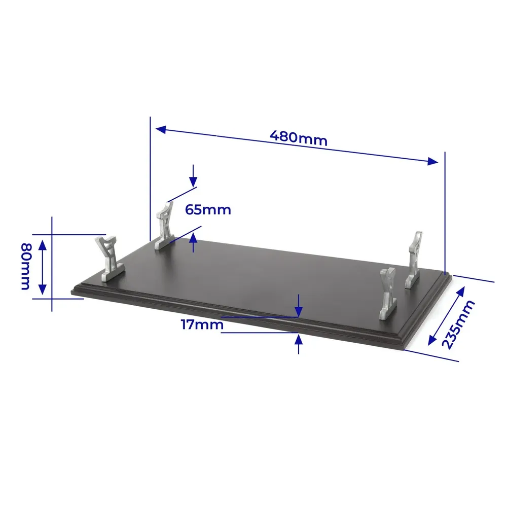 OcCre Display-platta 480x235mm Svart med stöd för USS Missouri - 2