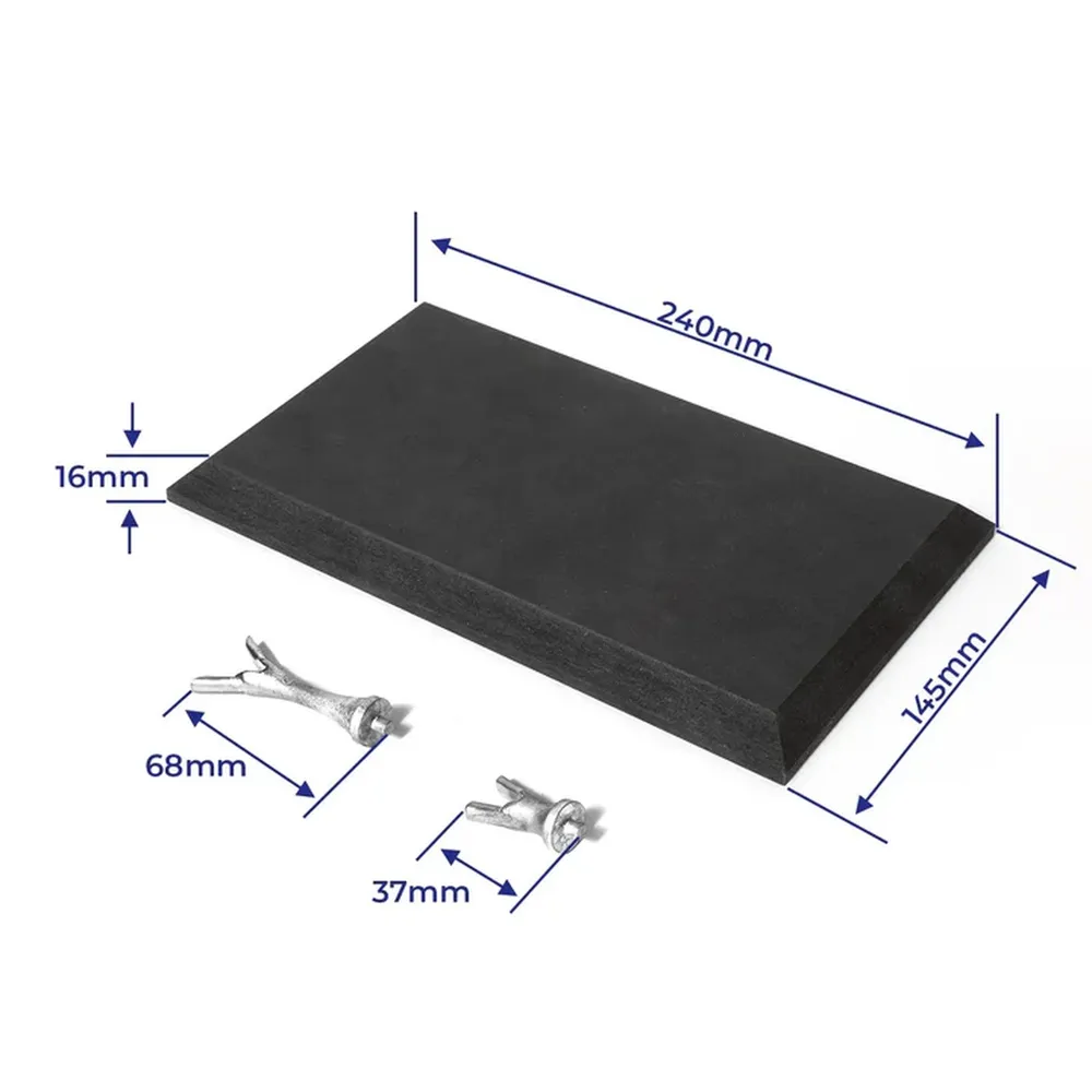 OcCre Display-platta 240x125mm Svart med stöd för Endeavour America´s Cup 1934 - 2