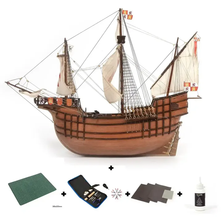 OcCre Santa Maria 1/50 Skepp 530mm med Startset - 11