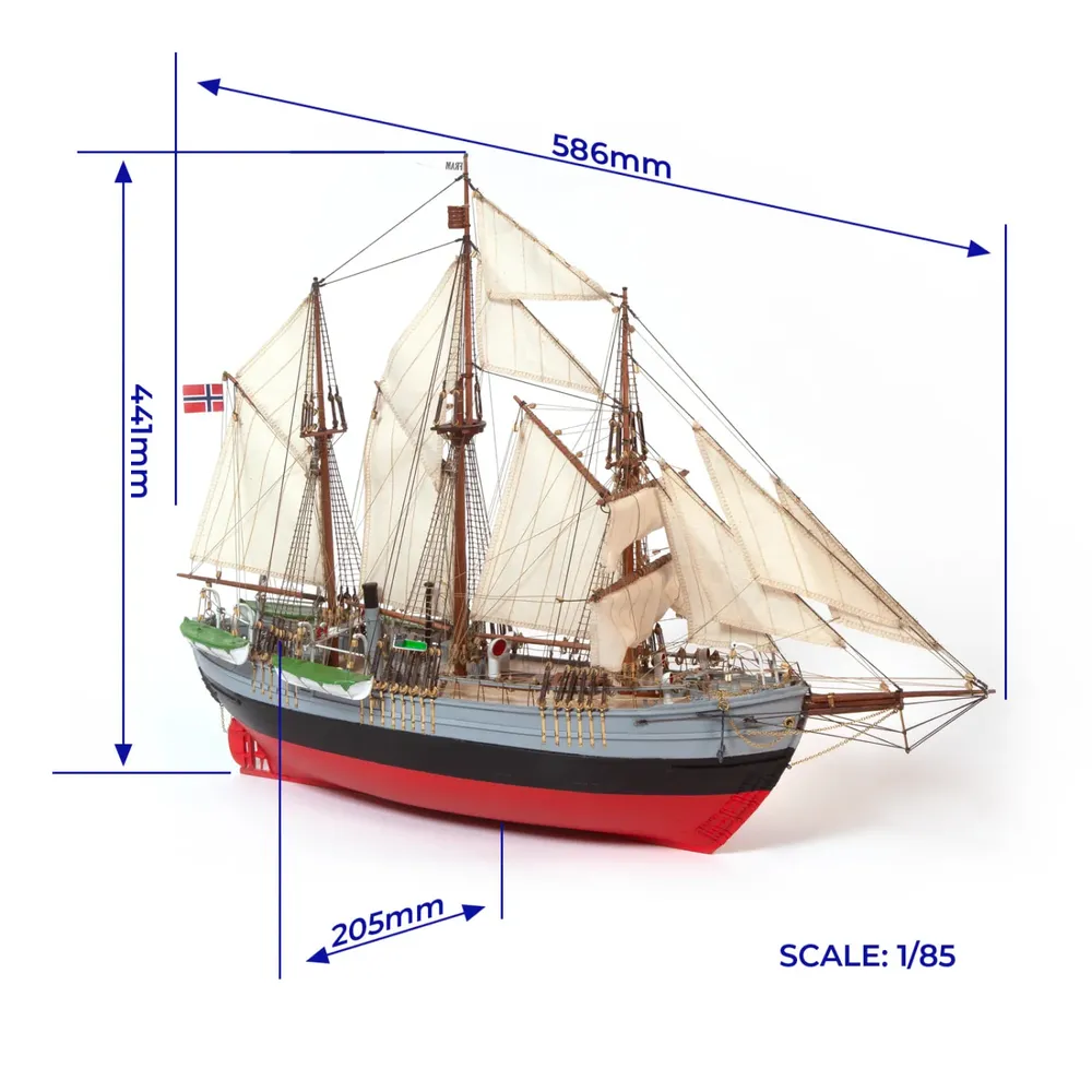 OcCre Fram 1/85 Expeditionsfartyg 586mm