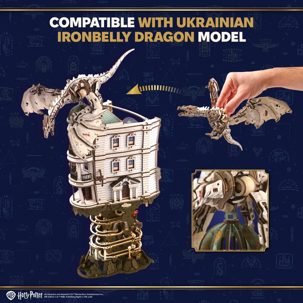 Ugears Gringotts Bank Marble Run Harry Potter - 5