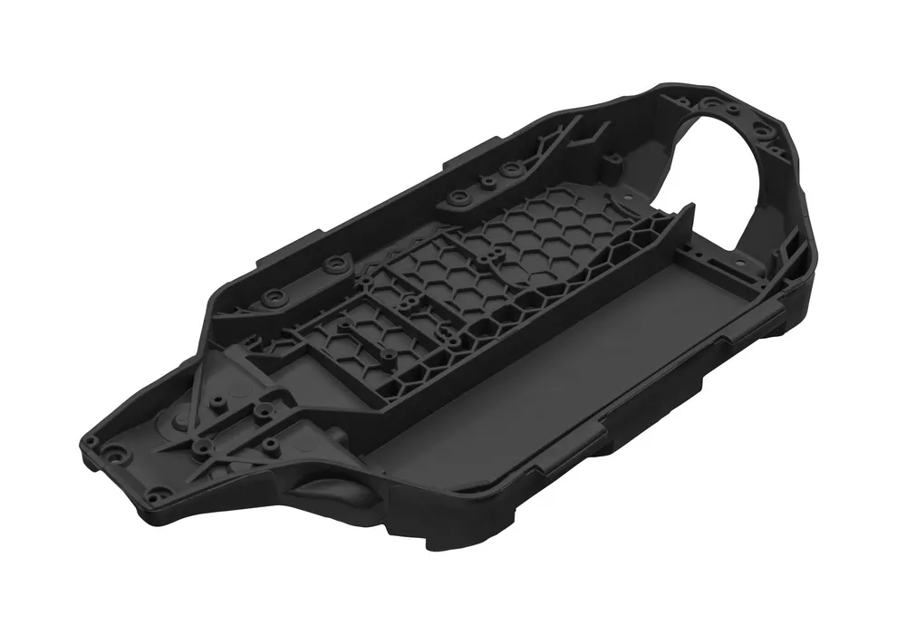 Traxxas Chassi Bottenplatta Grafitgrå Slash 4x4