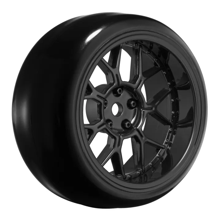 Däck & Fälg Drift / 14-Eker Svart (2,4,6,8mm Offset) 12mm Hex (4) - 3
