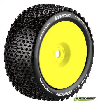 Däck & Fälg T-PIRATE 1/8 Truggy Soft Gul 0-Offset (2) - 4