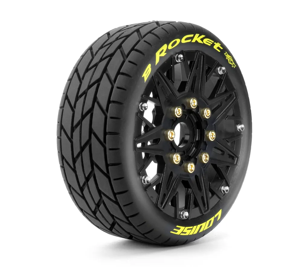 Däck & Fälg B-ROCKET 1/8 Buggy Soft MFT (Lös 17mm Hex 0