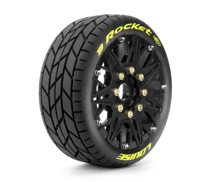 Däck & Fälg B-ROCKET 1/8 Buggy Soft MFT (Lös 17mm Hex 0