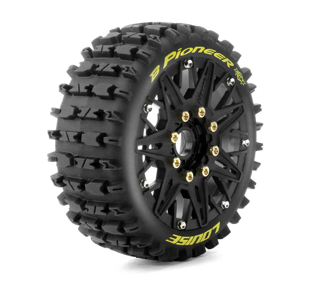Däck & Fälg B-PIONEER 1/8 Buggy Soft MFT (Lös 17mm Hex 0