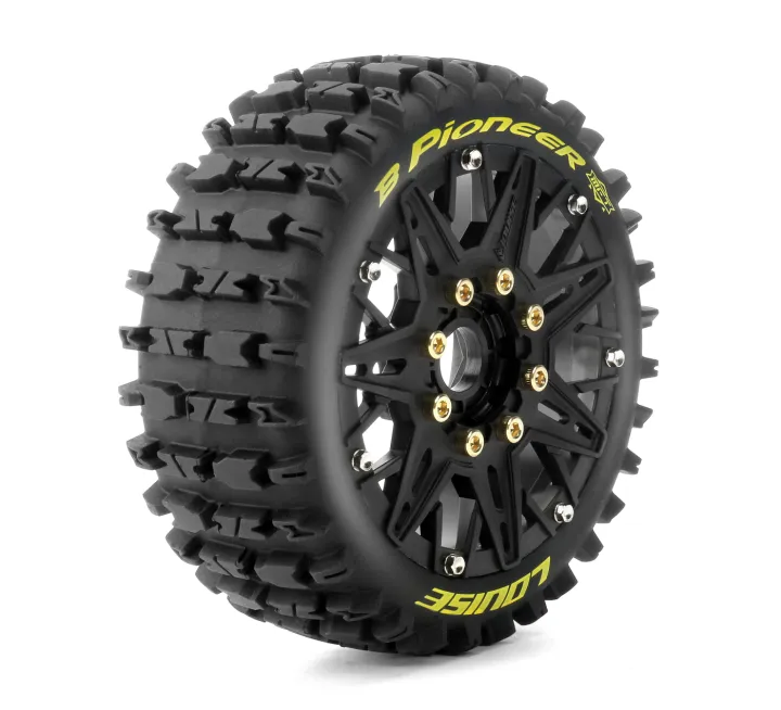 Däck & Fälg B-PIONEER 1/8 Buggy Soft MFT (Lös 17mm Hex 0