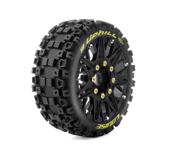 Däck & Fälg B-UPHILL 1/8 Buggy Soft MFT (Lös 17mm Hex 0