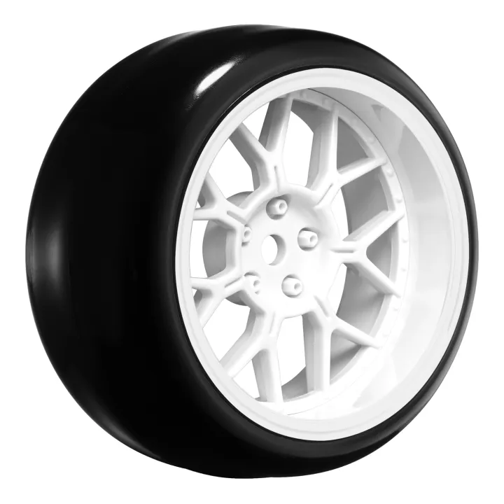 Däck & Fälg Drift / 14-Eker Vit (2,4,6,8mm Offset) 12mm Hex (4) - 3