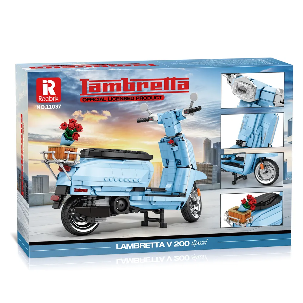 Reobrix Lambretta V200 Blå (1169pcs) - 8