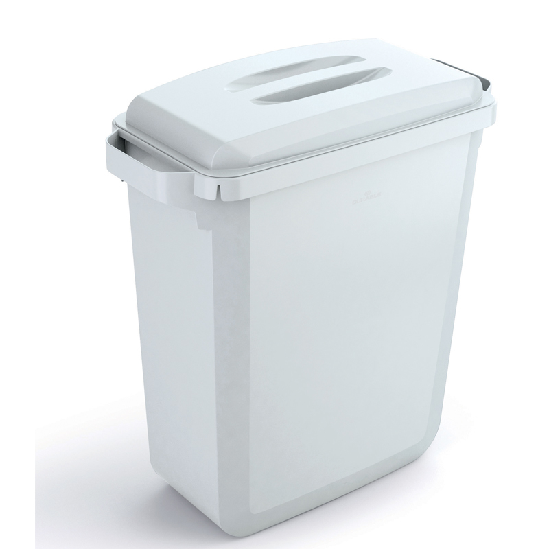 Binge med lock, 60 lit, vit