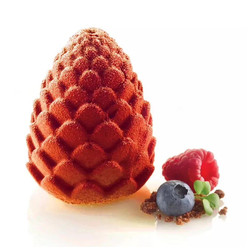 Silikonform Ananas, Kotte, Gran Ø60/h73 mm 5 fig