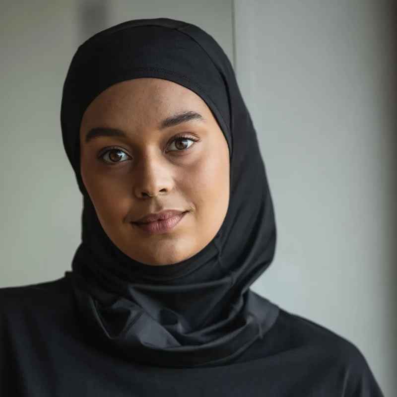 Hijab, svart