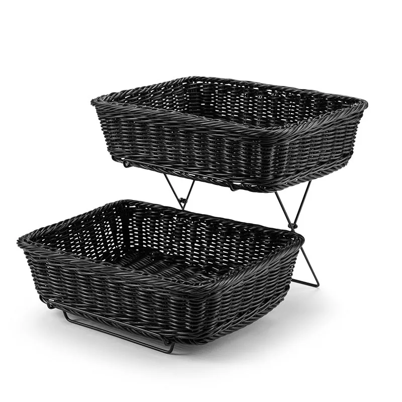 Korgställ m 2 korgar 360x440x270 mm svart