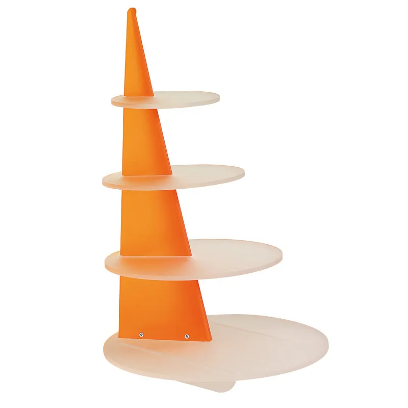 Exponeringsställning rund, orange 4 våningar