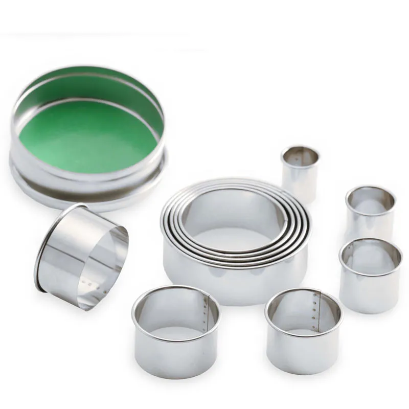 Utstickarsats rund 11-del rostfri