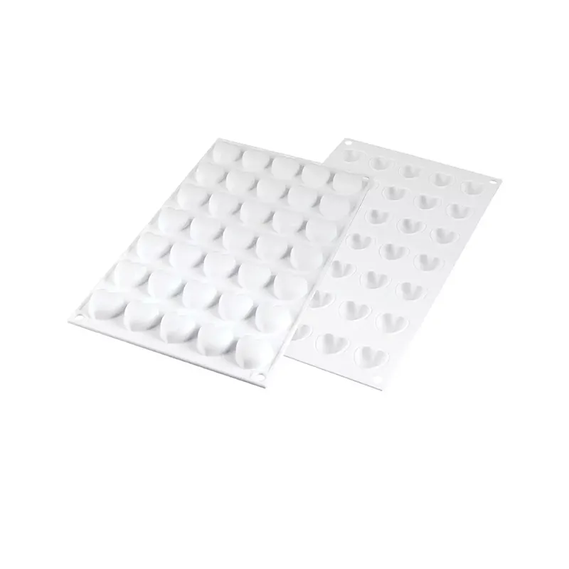 Silikonform Hjärta 23x25/h13 mm, 5 ml, 35 fig