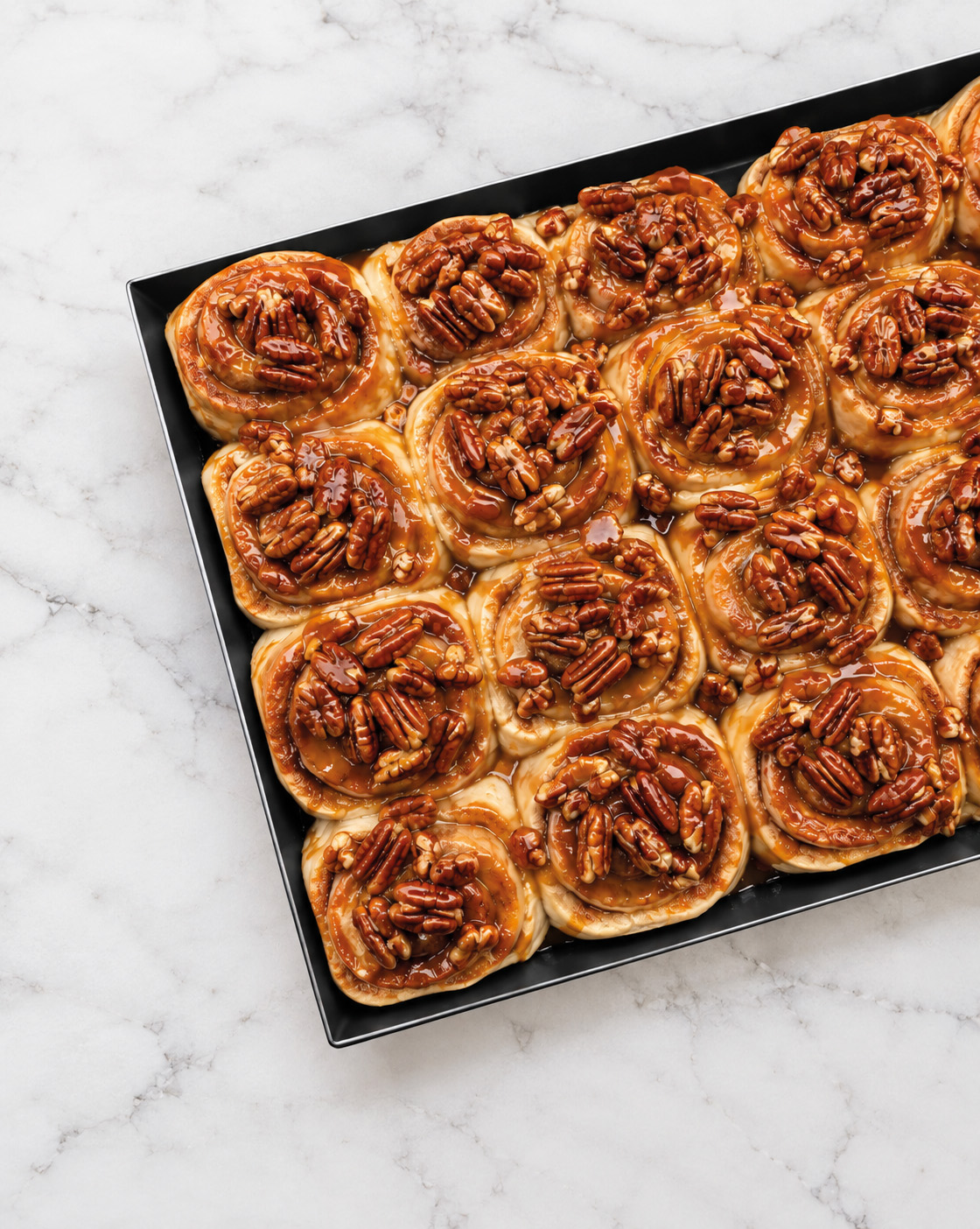 Sticky buns med karamelliserade pekannötter