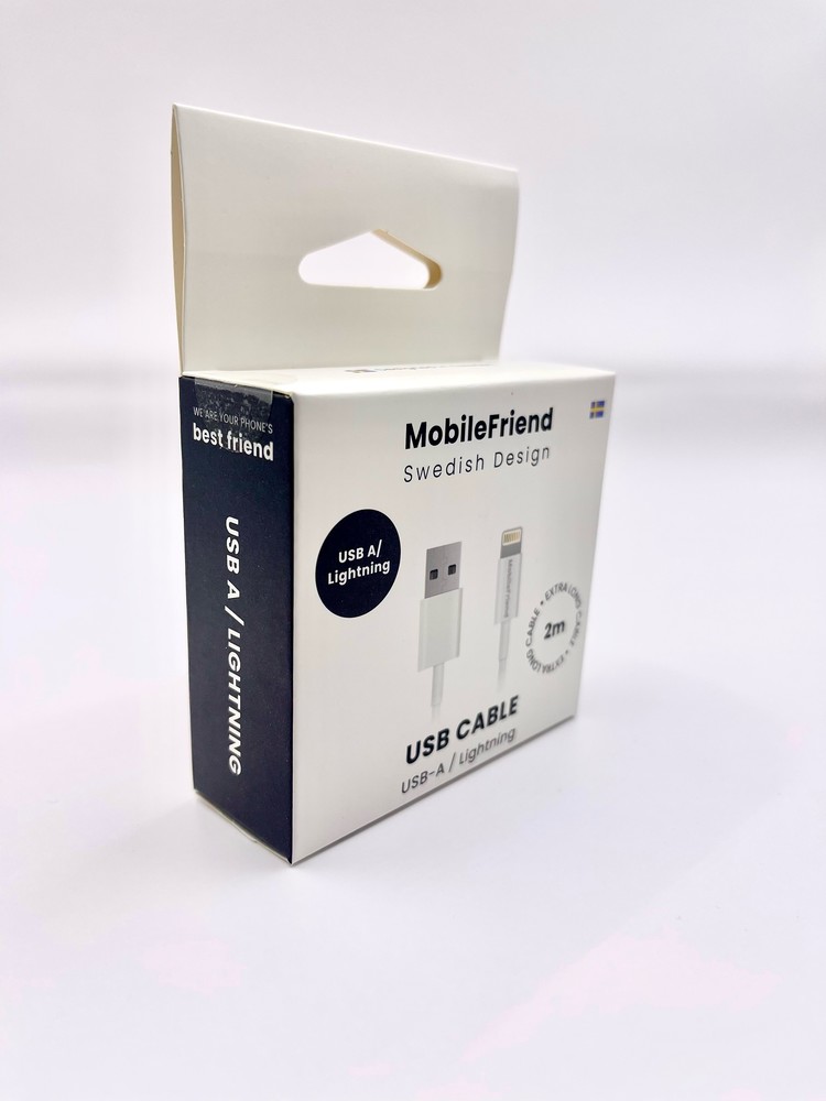 MobileFriend Cable 2 meter USB A  - Lightning