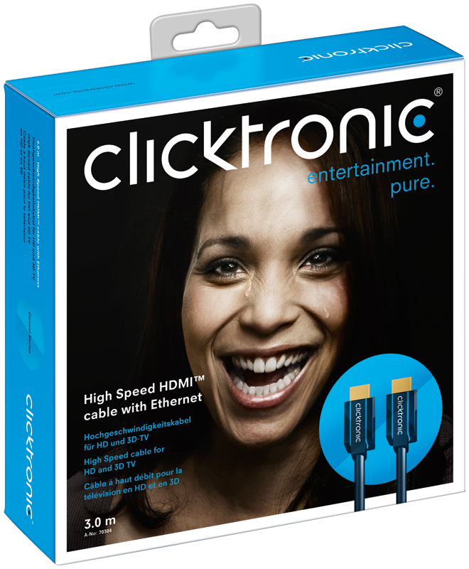 High Speed HDMI cable with Ethernet, 3 m