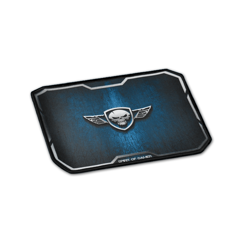 Spirit of Gamer Gaming Mouse Pad - Winged Skull Medium Size Blue