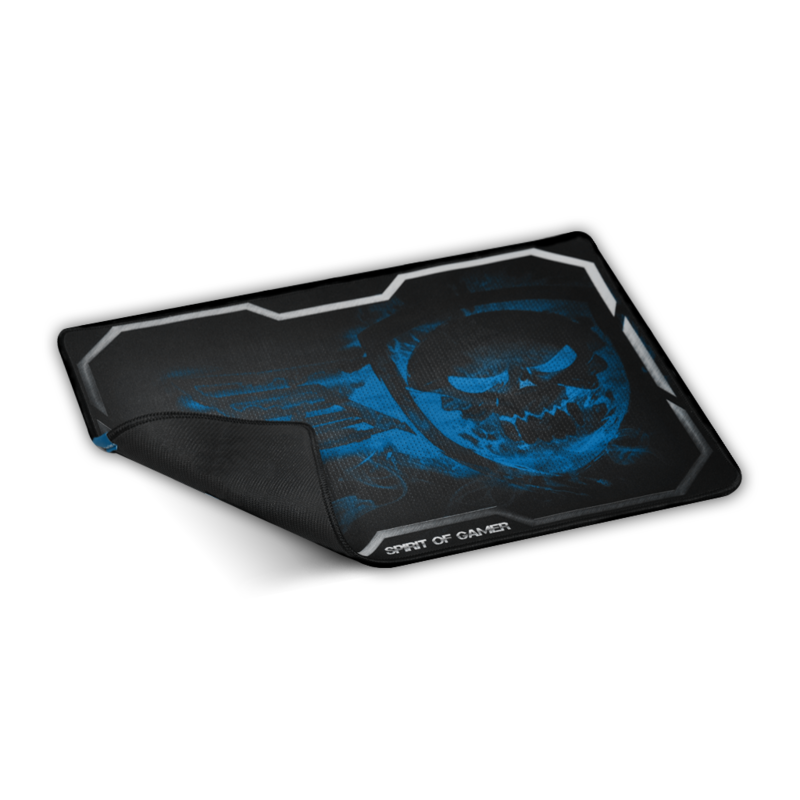 Spirit of Gamer Gaming Mouse Pad - Smokey Skull King Size XL Blue