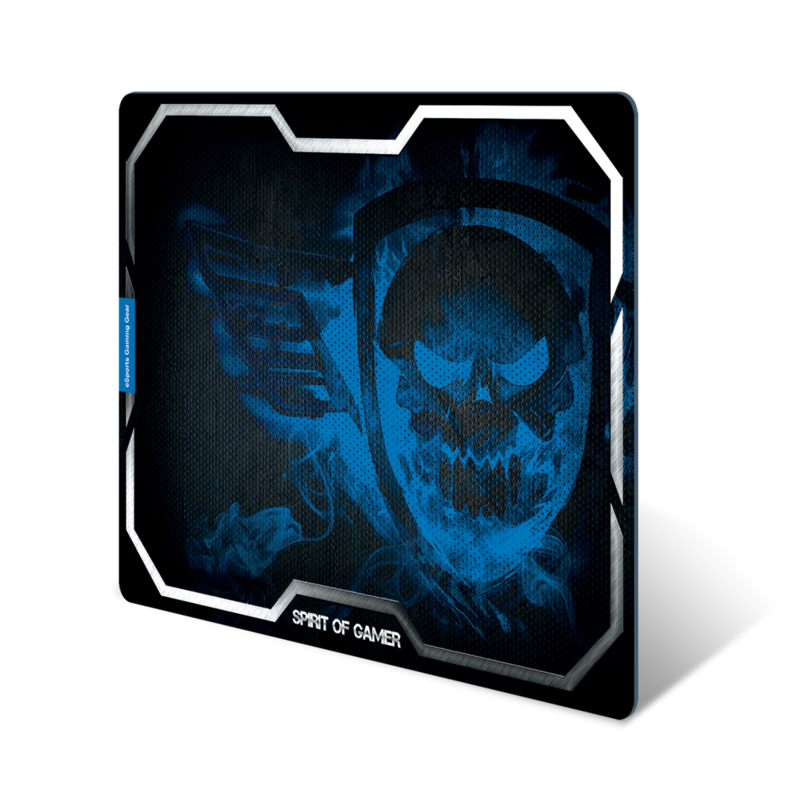 Spirit of Gamer Gaming Mouse Pad - Smokey Skull King Size XL Blue - 3