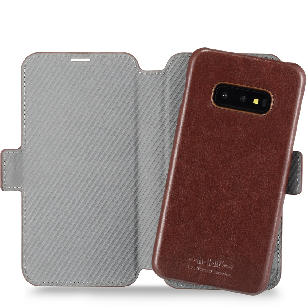 Holdit Plånboksfodral Magnet Galaxy S10e Berlin Dark Brown