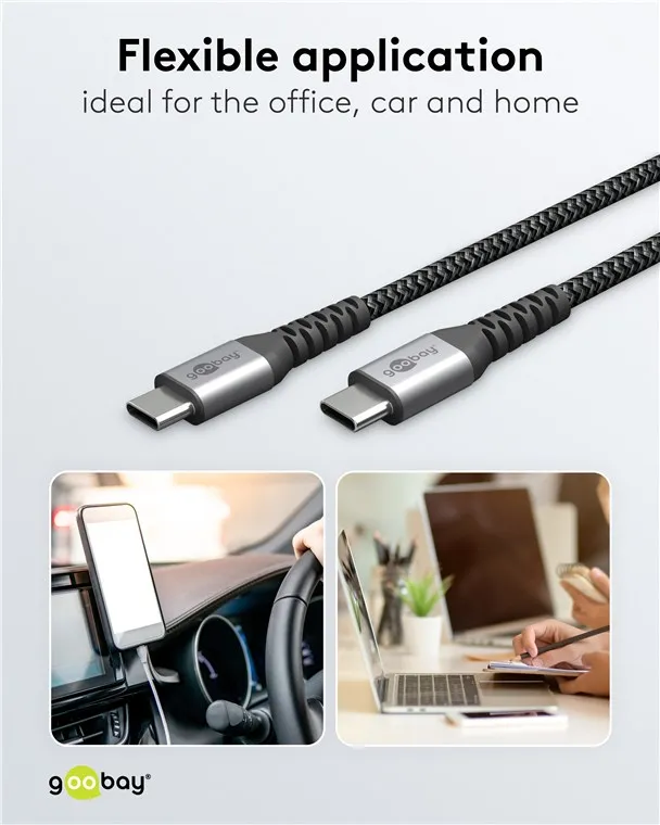 USB C - C (Space Grey/Silver), 0.5 m - 7