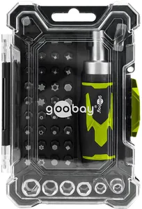 Skruvmejselsats med 43-delar bitssats