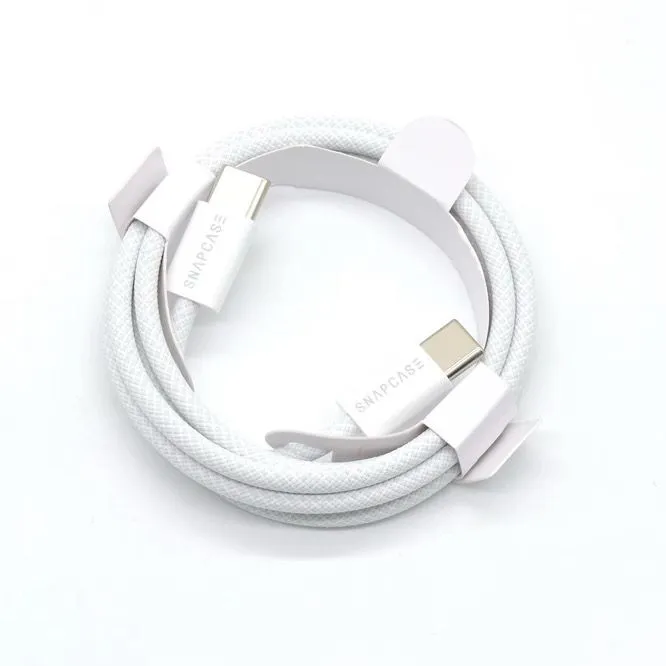 Snapcase 60W USB C - C flätad kabel (1m)