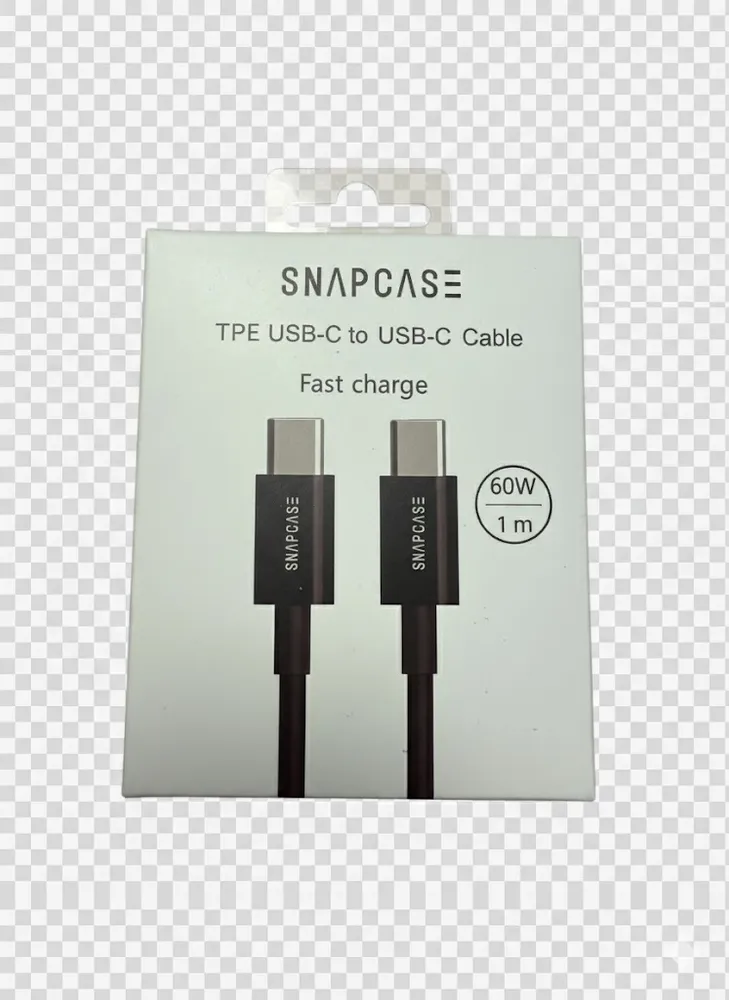 Snapcase 60W USB C - C (1m) Black Edition