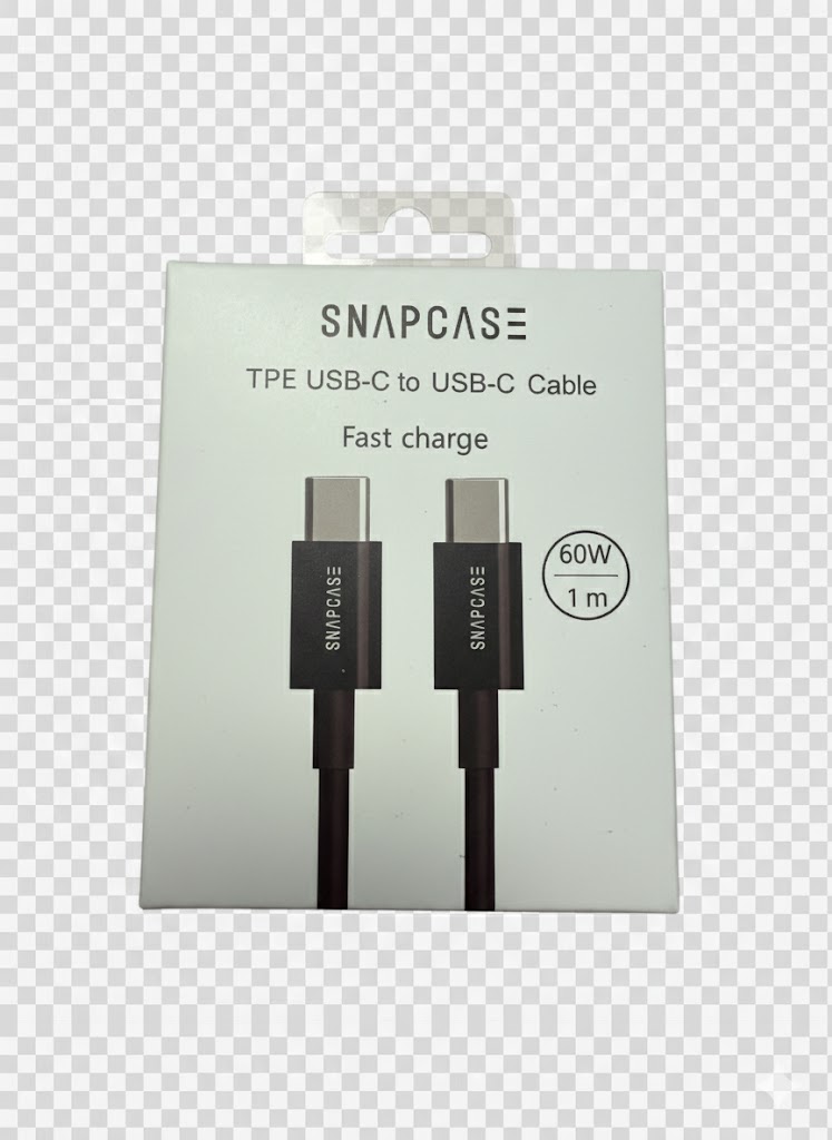 Snapcase 60W USB C - C (1m) Black Edition